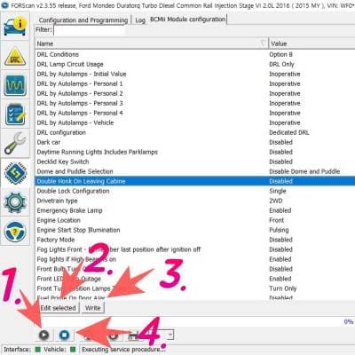 BCM_lists {caption: Forscan 사용 순서}
