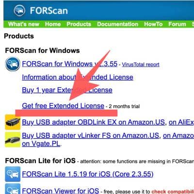 Forscan_webpage {caption: Forscan website}