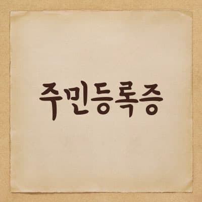 임시 신분증, 임시 주민등록증에 대해서