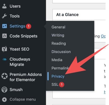 wp_menu {caption: WP-Admin page}